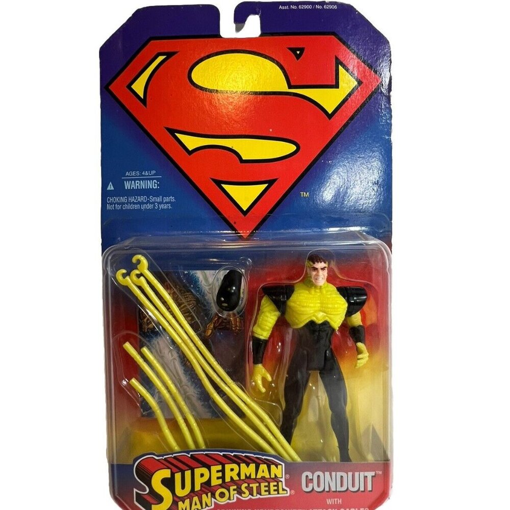 BRAND NEW SUPERMAN MAN OF STEEL CONDUIT ACTION FIGURE - 1995 Sealed
